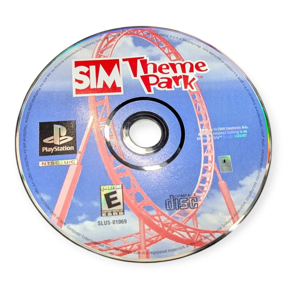 Sim Theme Park Sony PlayStation 1 PS1 2000 Bullfrog‎ SLUS-01069 NTSC U/C